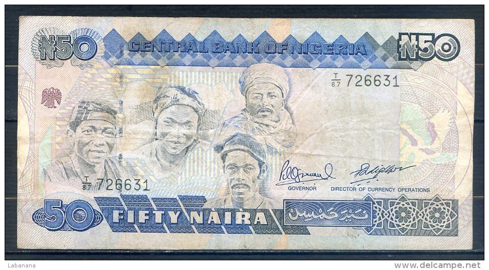 506-Nigeria Billet De 50 Naira T87 Sig.10 - Nigeria