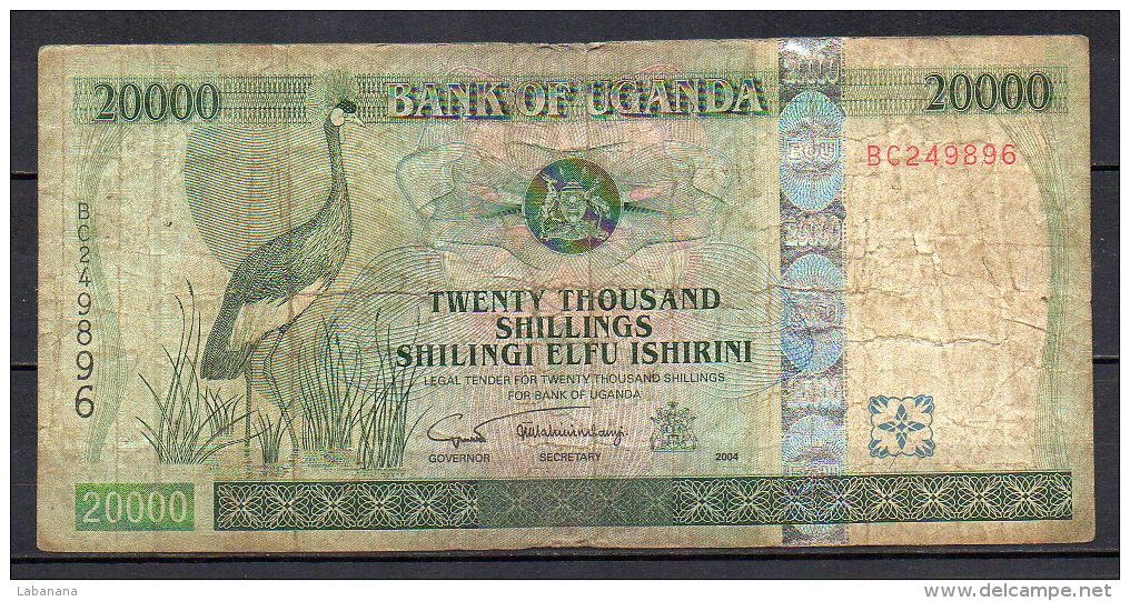 528-Ouganda Billet De 20 000 Shillings 2004 BC249 - Ouganda