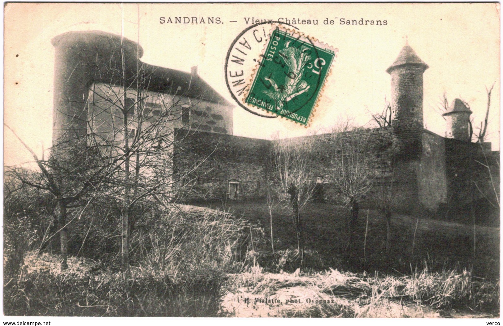 Carte Postale Ancienne De SANDRANS -vieux Château - Non Classés