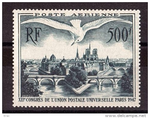 1947 - Poste Aérienne N° 20 - Neuf ** - Vue De Paris - 1927-1959 Neufs