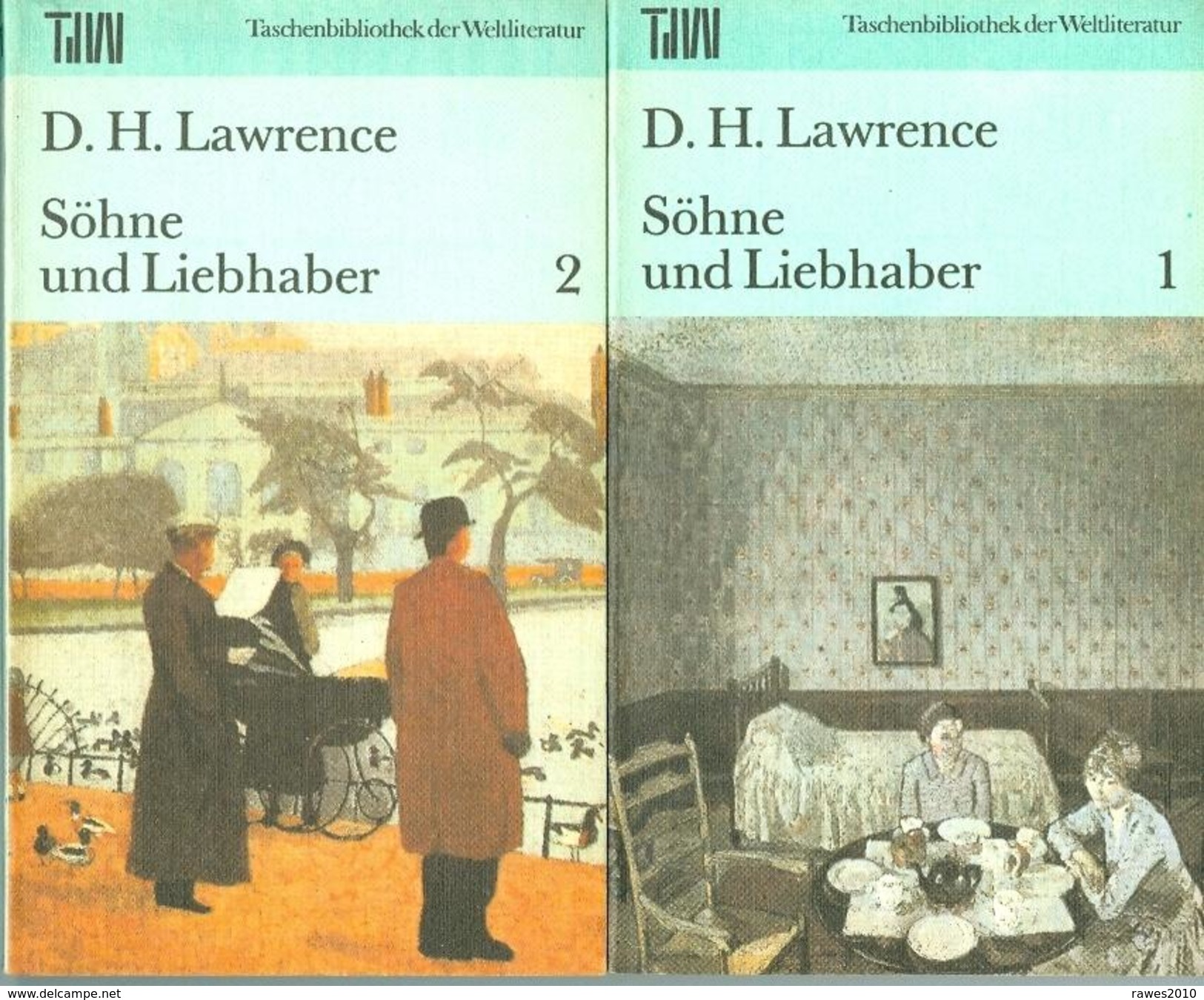 D.H. Lawrence :Söhne Und Liebhaber Teil 1 + 2 Aufbau Verlag Berlin / Weimar 1990 Taschenbuch - Auteurs Int.