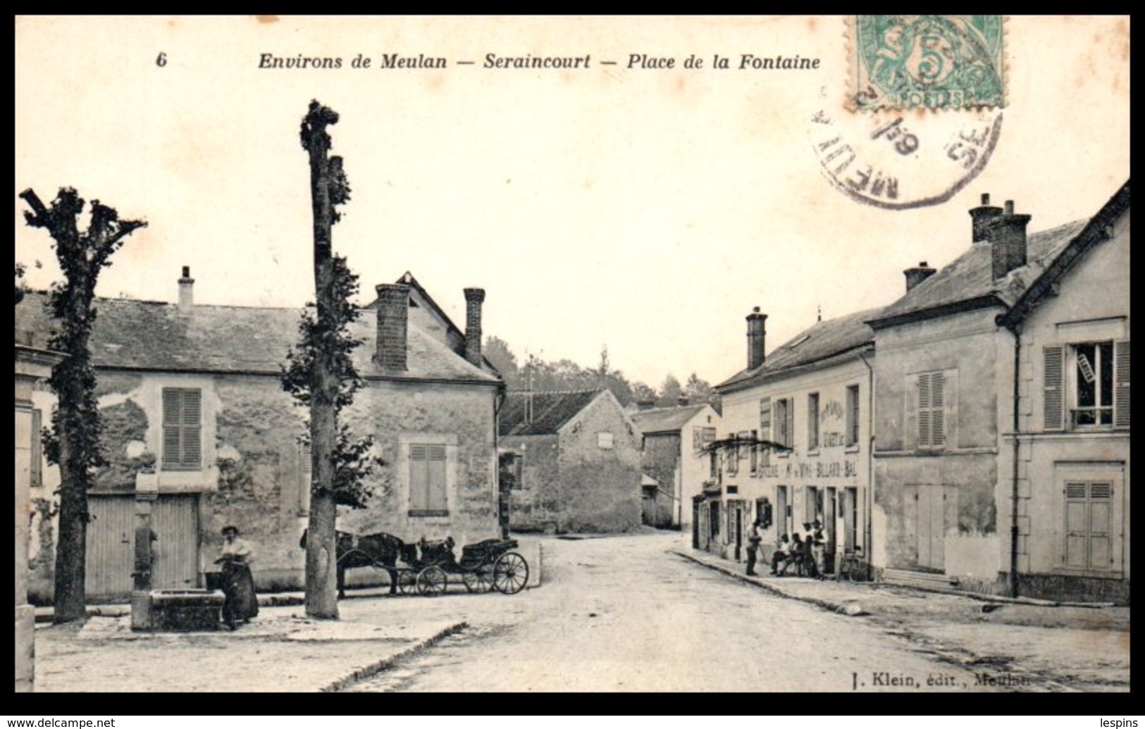 95 - SERAINCOURT --  Place De La Fontaine - Seraincourt