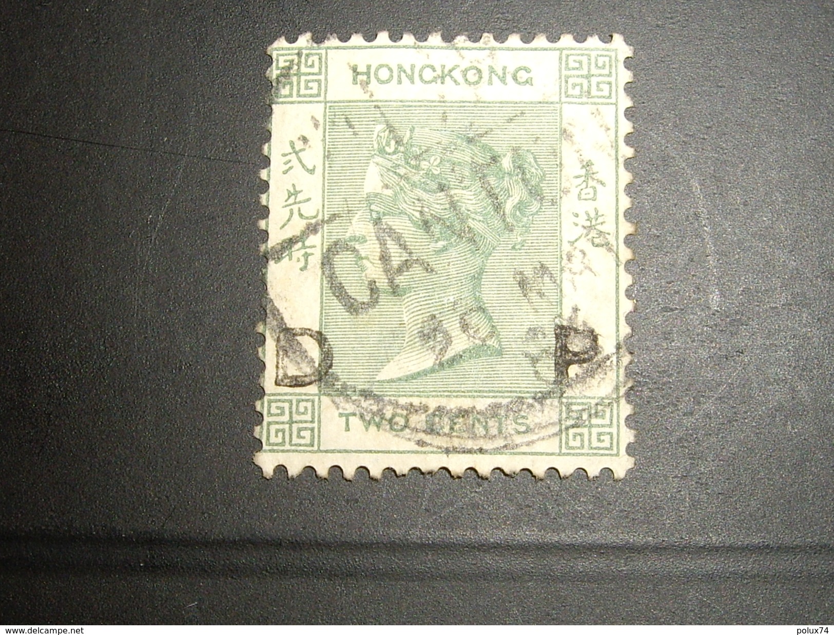 CHINE  CANTON Obliteration  188 ! Sur HONG-KONG   Stamp    Classique   VICTORIA  Surcharge D.P - Used Stamps