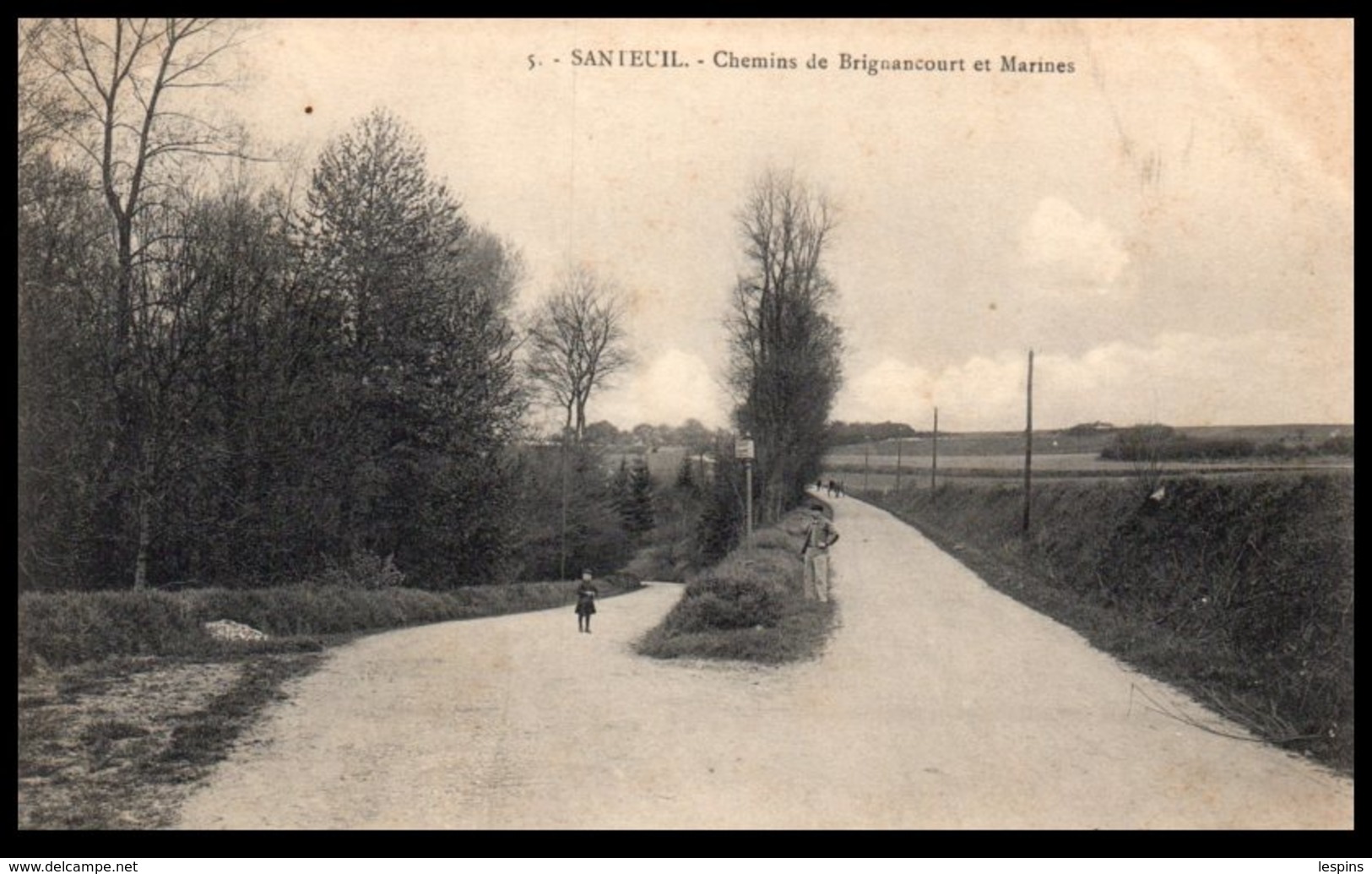 95 - SANTEUIL -- Chemin De Brignancourt Et Marines - Santeuil