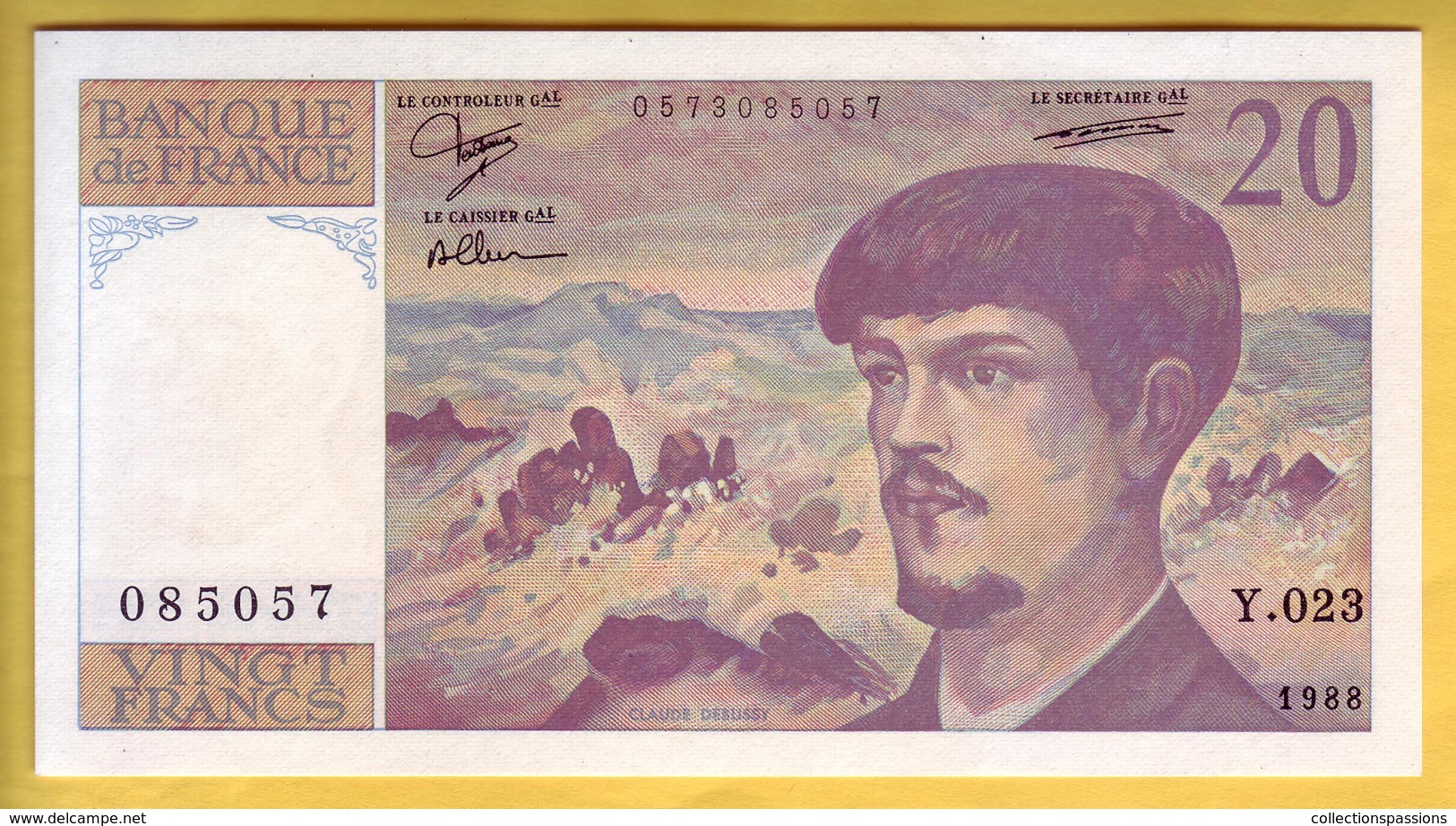 BILLET FRANCAIS - 20 Francs Debussy 1988 NEUF - 20 F 1980-1997 ''Debussy''