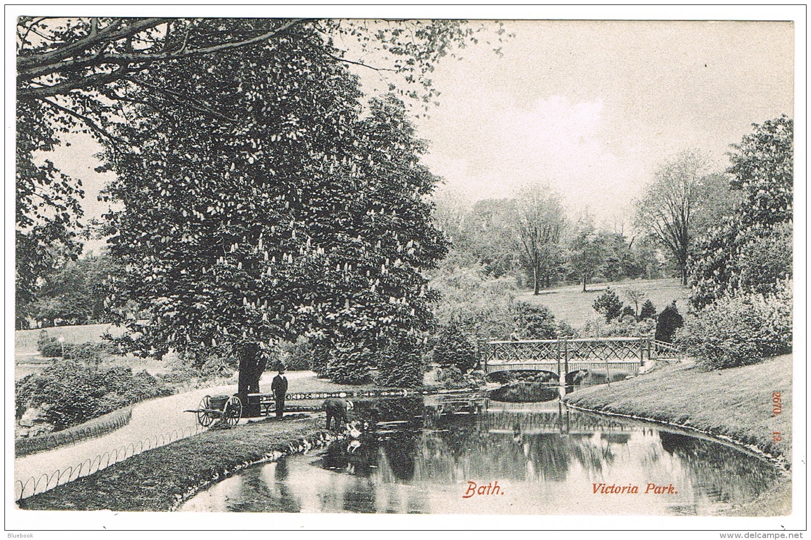 RB 1154 - Early Hartmann Undivided Back Postcard - Victoria Park - Bath Somerset - Bath