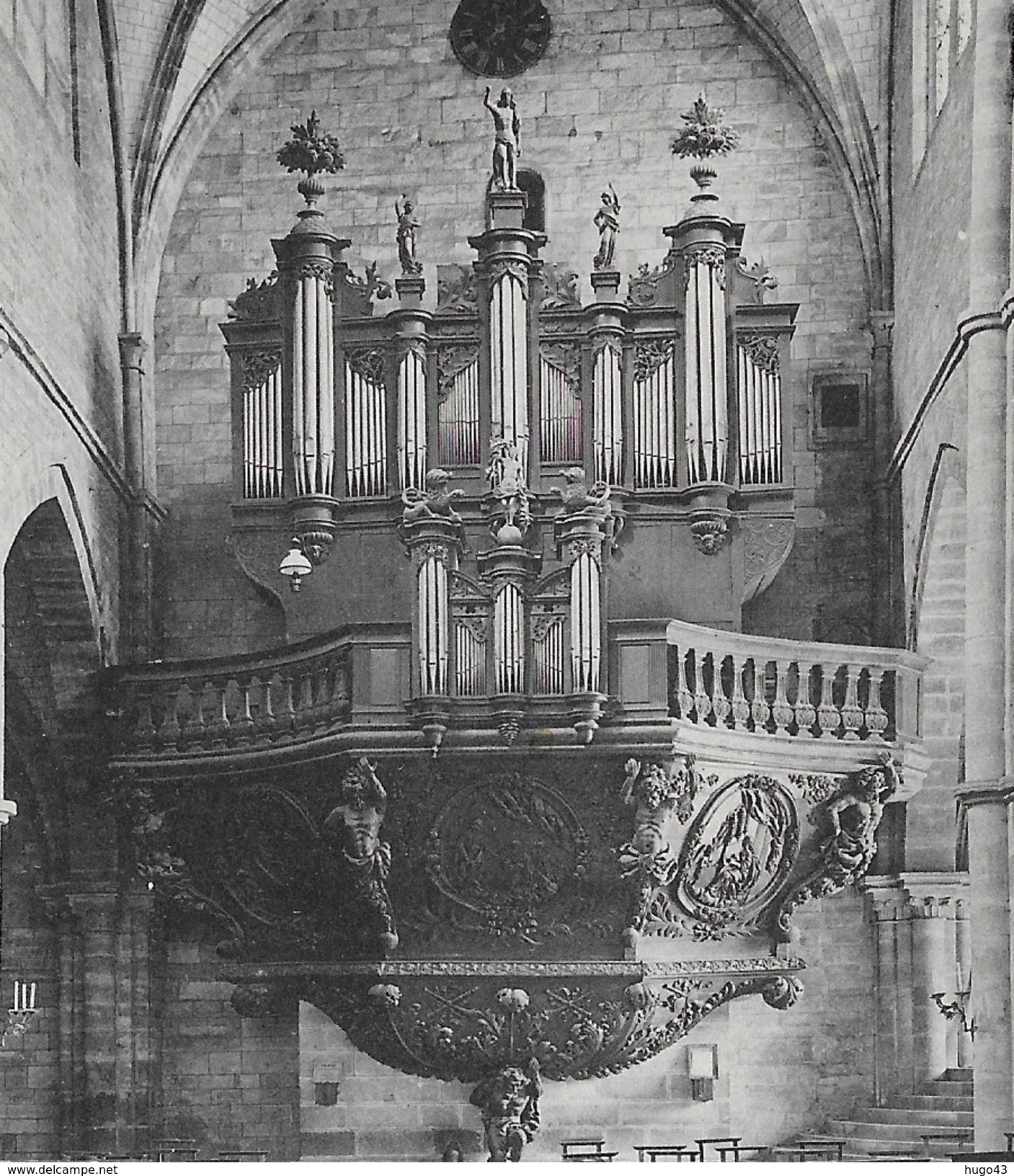 (RECTO / VERSO) LUXEUIL - BUFFET D' ORGUES - ORGAN - CPA VOYAGEE - Luxeuil Les Bains