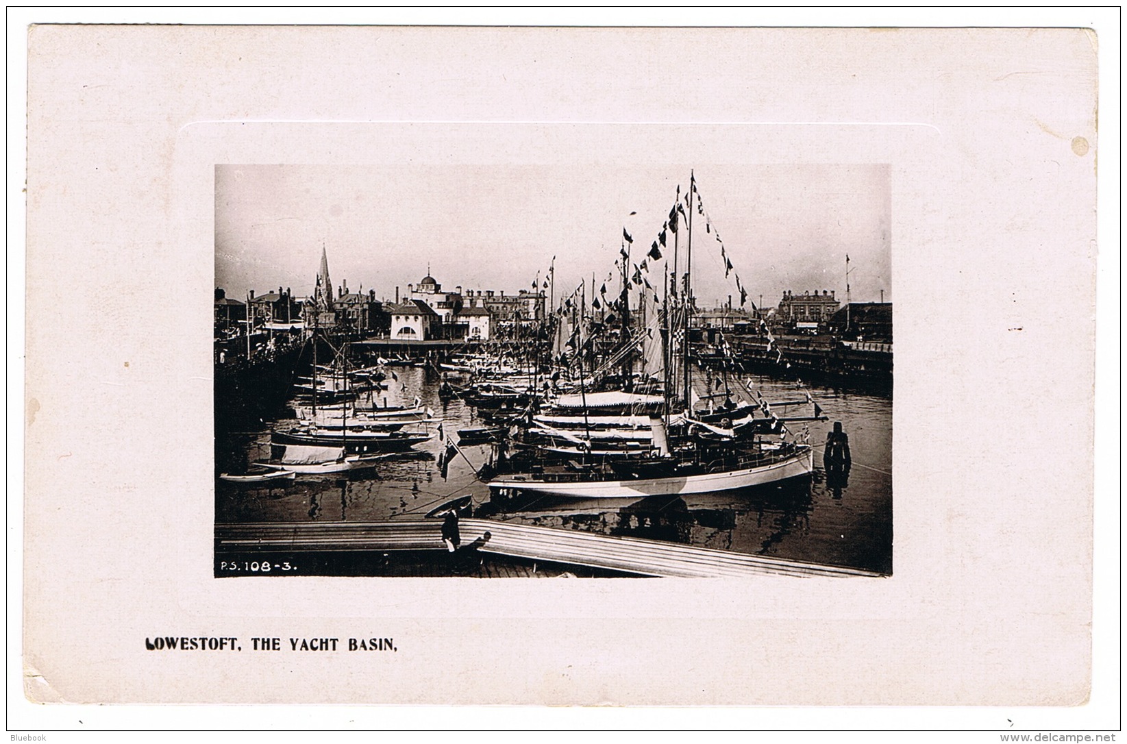 RB 1154 - 1907 Real Photo Postcard - The Yacht Basin Lowestoft Suffolk - Lowestoft