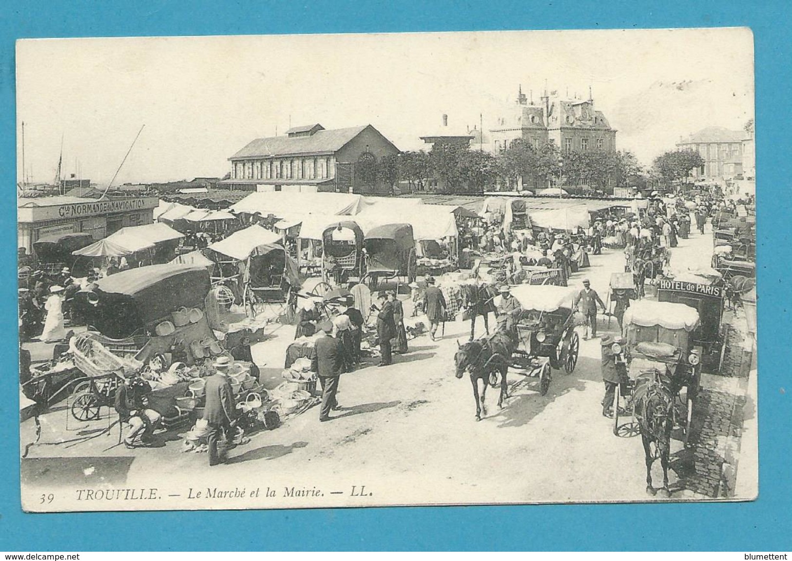 CPA 39 - Marché Et Mairie TROUVILLE 14 - Trouville