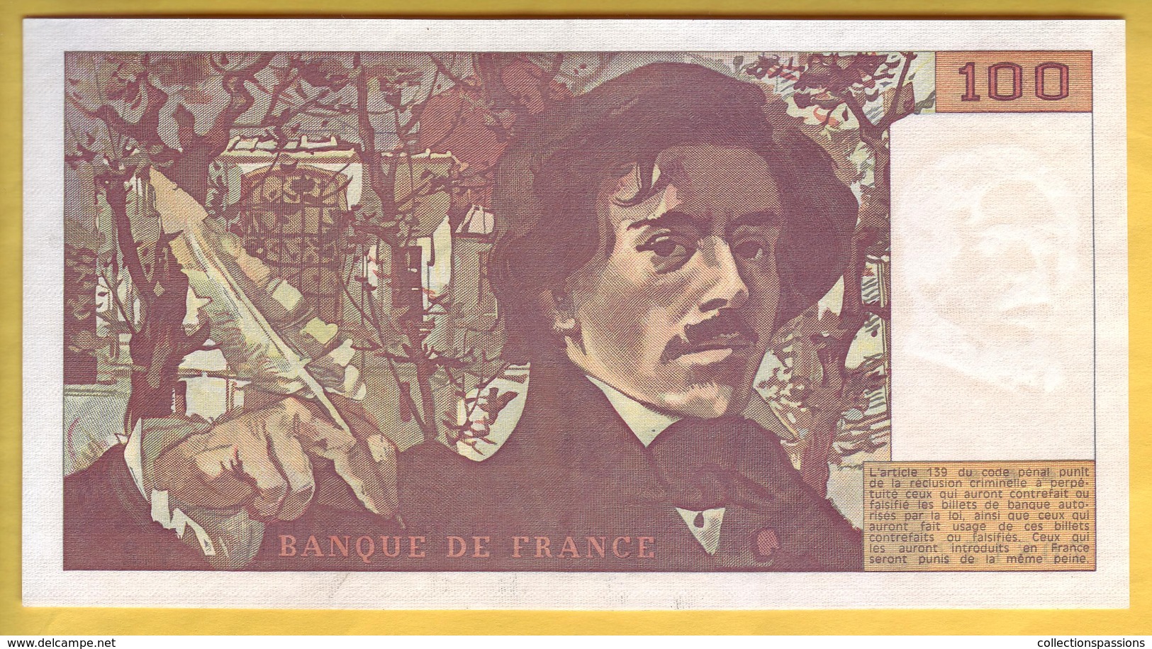BILLET FRANCAIS - 100 Francs Delacroix 1978 SUP+ - 100 F 1978-1995 ''Delacroix''