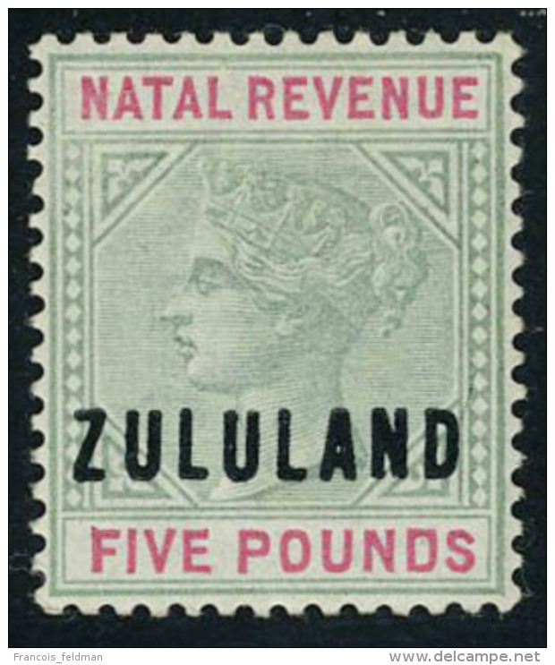 Neuf Avec Charni&egrave;re N&deg; 7, 5&pound; Vert Et Rouge, Superbe, RRR, Sign&eacute; + Certificat BPA - Altri & Non Classificati