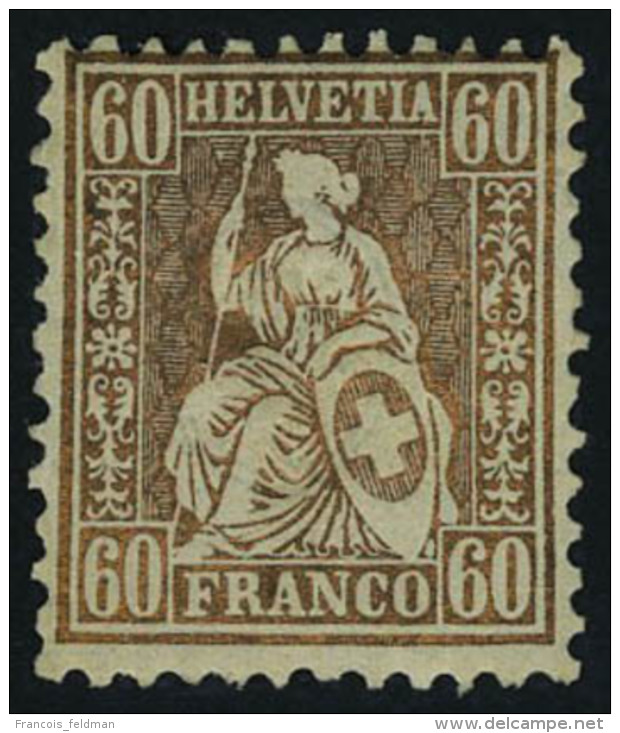 Neuf Avec Charni&egrave;re N&deg; 40, 60c Bronze T.B. Zurmstein 35 : 1750 CHF - Autres & Non Classés