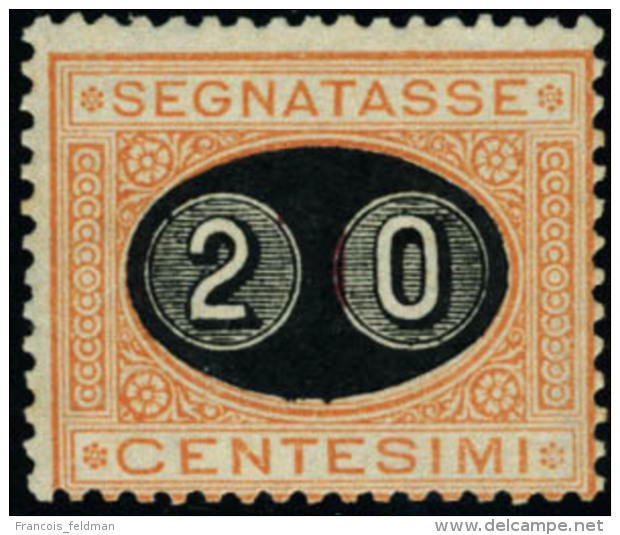 Neuf Avec Charni&egrave;re N&deg;23. 20 S/1c Orange. Cl. T.B. Sign&eacute; Fiechi (Sassone) - Other & Unclassified