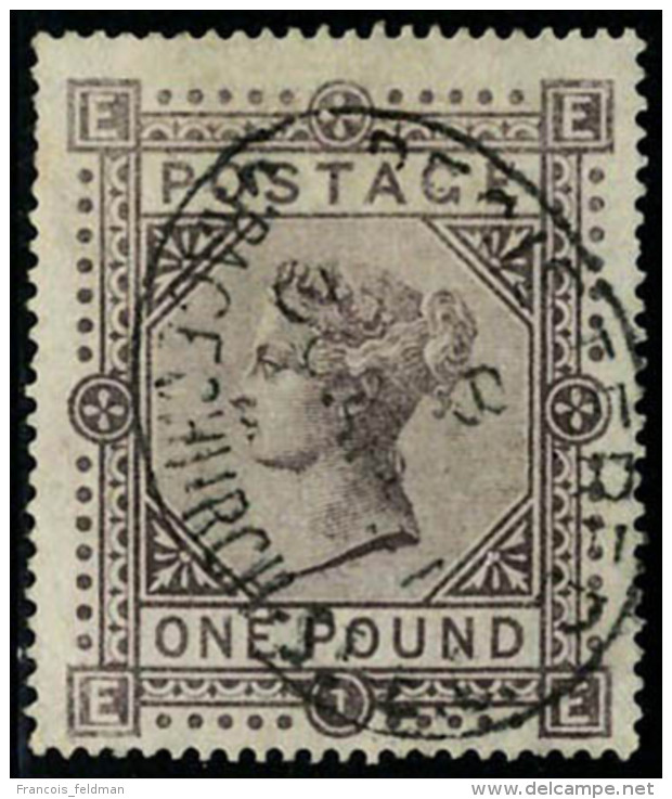 Oblit&eacute;r&eacute; N&deg; 42, 1&pound; Brun Violet, Filigrane Croix De Malte, T.B. SG N&deg; 129 = &pound; 4500 - Autres & Non Classés