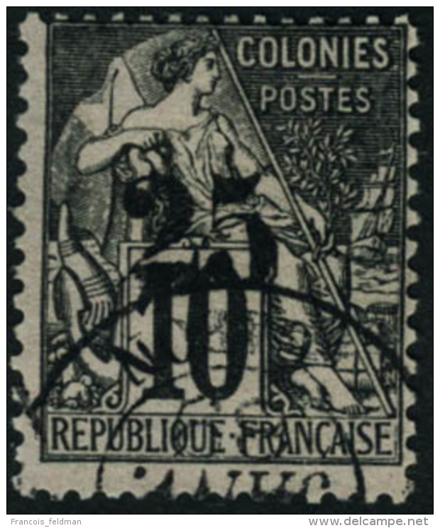 Oblit&eacute;r&eacute; N&deg;9. 25 S/10c Noir S/Lilas. T.B. Rare. Sign&eacute; Th. Lemaire - Autres & Non Classés