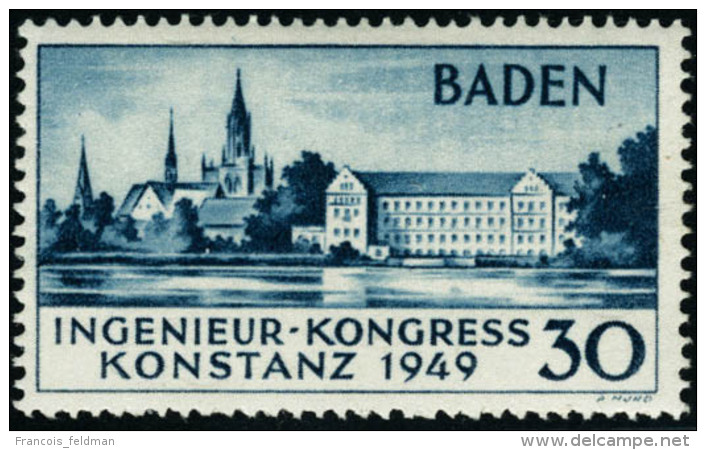 Neuf Avec Charni&egrave;re N&deg;46a. 30p Bleu. 2&egrave;me Tirage. T.B. - Autres & Non Classés