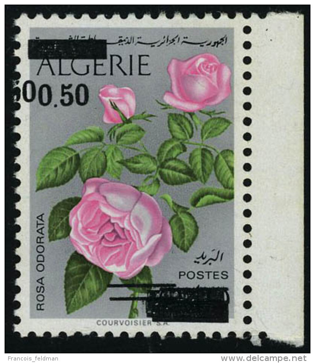 Neuf Sans Charni&egrave;re N&deg; 598b, 50c Sur 40c Roses, Surcharge Double  T.B. - Autres & Non Classés