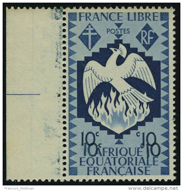 Neuf Sans Charni&egrave;re N&deg; 142, 10c Bleu Gris Double Impression De La Valeur, Bdf, T.B. Maury - Autres & Non Classés