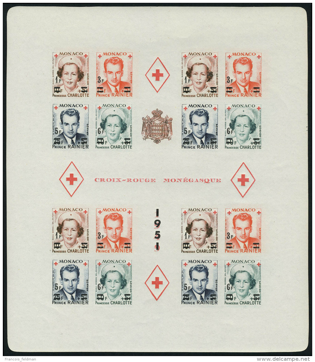 Neuf Sans Charni&egrave;re N&deg; 3A/4B, Les 4 Blocs Croix Rouge T.B. - Autres & Non Classés
