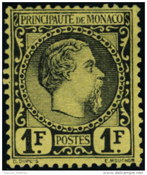 Neuf Sans Gomme N&deg;9. 1f Charles III. Infime Pelurage, Sinon Bien Centr&eacute;. Aspect T.B. Sign&eacute; A.... - Autres & Non Classés