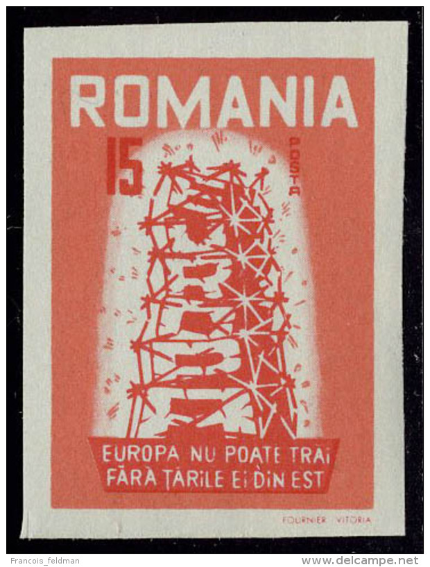 Neuf Sans Charni&egrave;re 1957, Timbres De Propagande Anti Communiste &eacute;mis Par Des Dissidents Roumains... - Autres & Non Classés