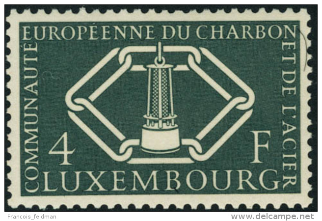 Neuf Sans Charni&egrave;re 1956. Id&eacute;es Europ&eacute;ennes. Luxembourg N&deg;511/513. C.E.C.A. T.B. - Autres & Non Classés