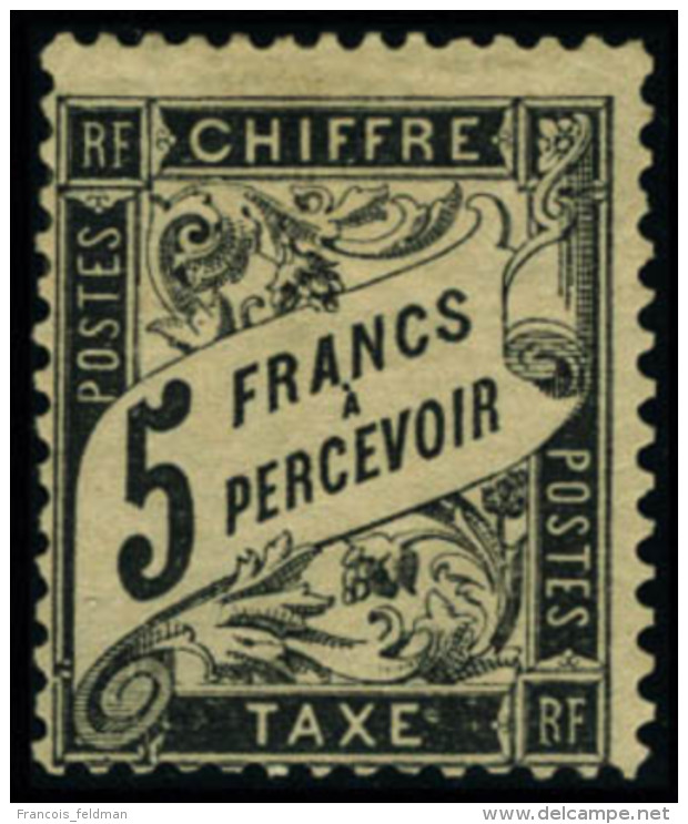 Neuf Avec Charni&egrave;re N&deg;24. 5f Noir Tr&egrave;s Frais. T.B. Sign&eacute; Calves - Autres & Non Classés