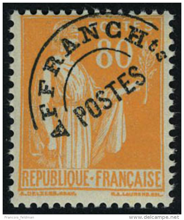Neuf Sans Charni&egrave;re N&deg; 75, 80c Orange Paix, T.B. - Autres & Non Classés