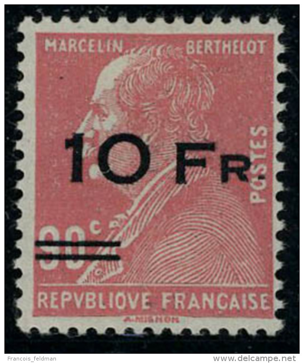 Neuf Avec Charni&egrave;re N&deg; 3, 10f Berthelot Ile De France, Cl, Bon Centrage, Sign&eacute; Brun, T.B. - Autres & Non Classés