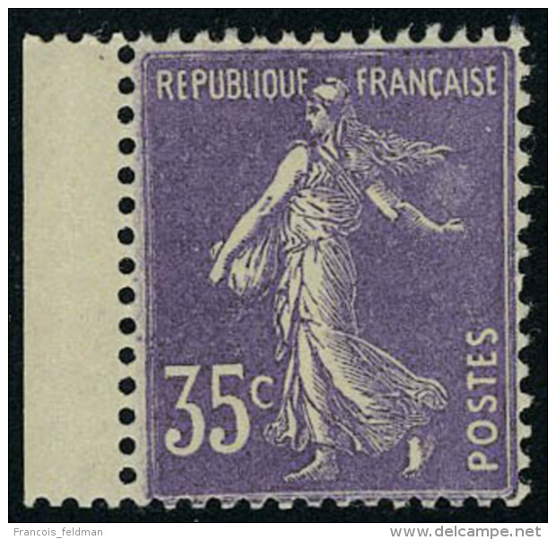 Neuf Sans Charni&egrave;re N&deg; 142b, 35c Violet Semeuse, Type II, Bdf, T.B. - Autres & Non Classés