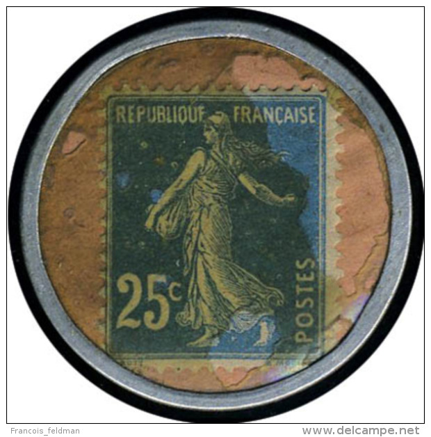 N&deg; 140, 25c Bleu Timbre Monnaie Dentifrice Botot, T.B. - Autres & Non Classés