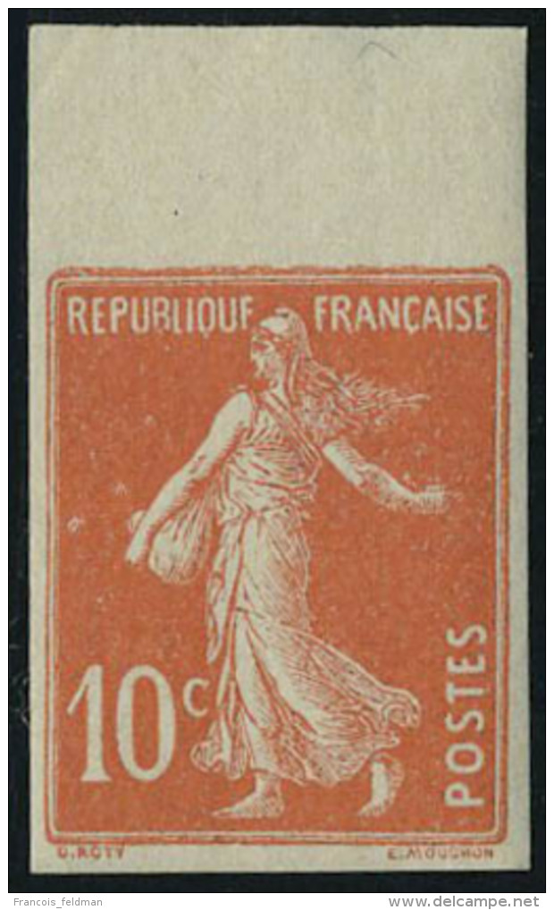 Neuf Sans Charni&egrave;re N&deg; 138g, 10c Rouge Semeuse Type IA ND, Bdf, Superbe - Autres & Non Classés