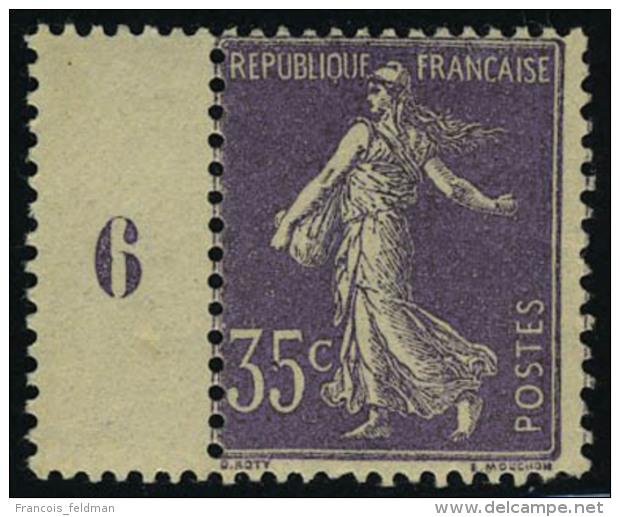 Neuf Sans Charni&egrave;re N&deg; 136, 35c Violet Clair Type IIA Tenant &agrave; Mill&eacute;sime 6, T.B. - Autres & Non Classés