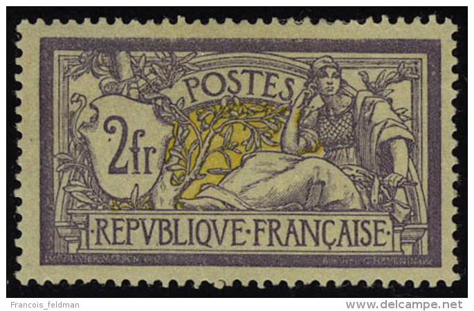 Neuf Avec Charni&egrave;re N&deg; 122, 2f Violet Et Jaune, Merson, Excellent Centrage, T.B. - Autres & Non Classés