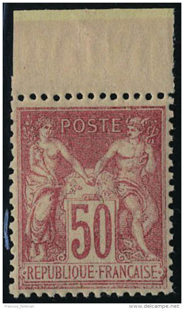 Neuf Sans Charni&egrave;re N&deg; 104, 50c Rose Type I, Bon Centrage, Bdf, T.B. - Autres & Non Classés