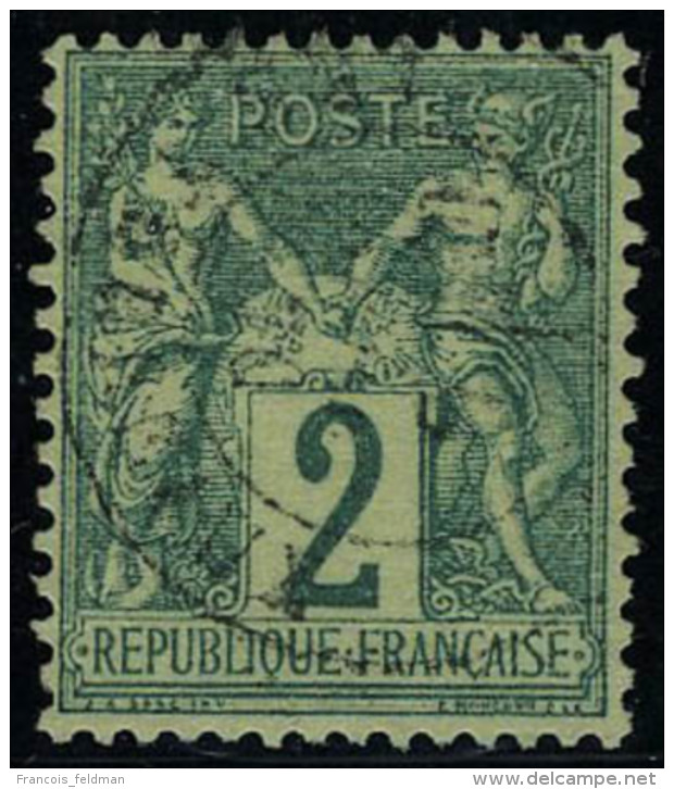 Oblit&eacute;r&eacute; N&deg; 62, 2c Vert Type I, T.B. - Altri & Non Classificati