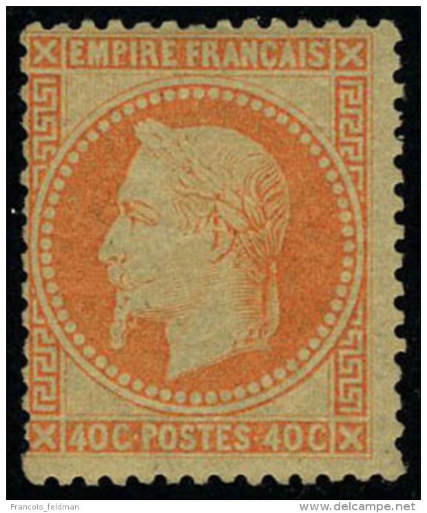 Neuf Avec Charni&egrave;re N&deg; 31b, 40c Orange Vif T.B. Sign&eacute; Brun - Autres & Non Classés