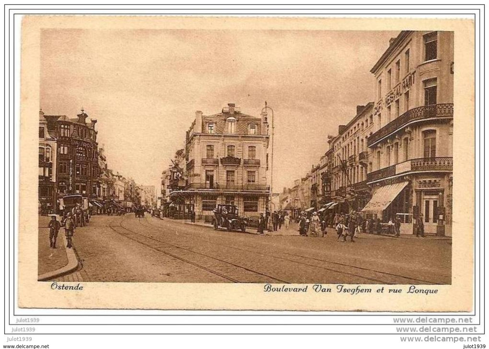 SAINT - VINCENT ..-- 1923 De OSTENDE ( Vers Melle Lucie PIERAUX ) . Voir Verso . - Tintigny