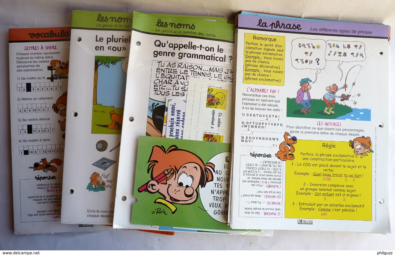 + De 100 Maxi FICHES BOULE ET BILL ATLAS + SUPPLEMENTS ETIQUETTES POSTER CARTES ET DEPLIANT - Autres & Non Classés