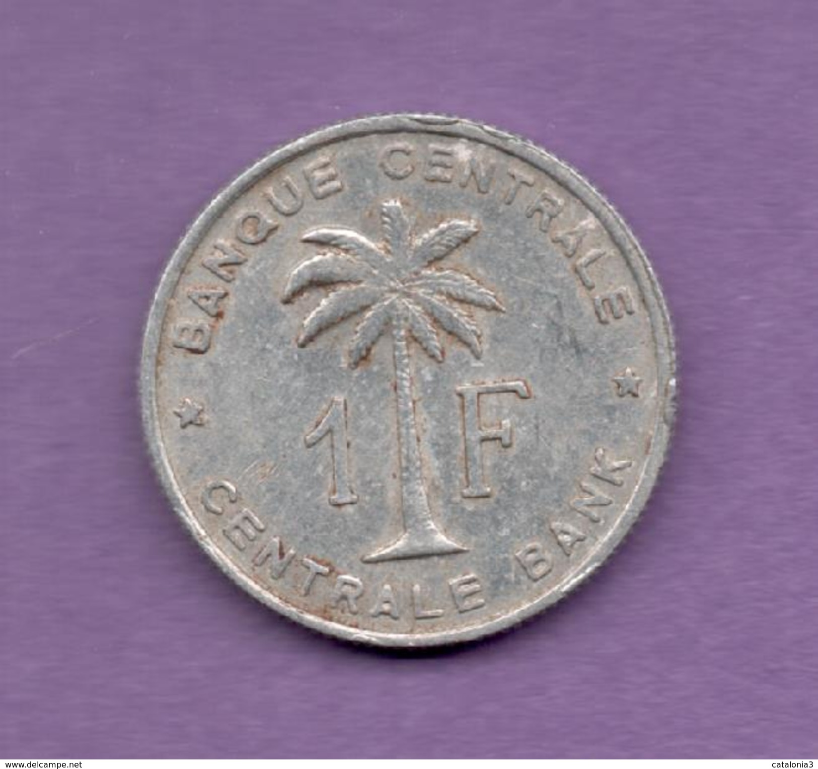 CONGO BELGA - 1 Franc 1957 - 1951-1960: Baudouin I.