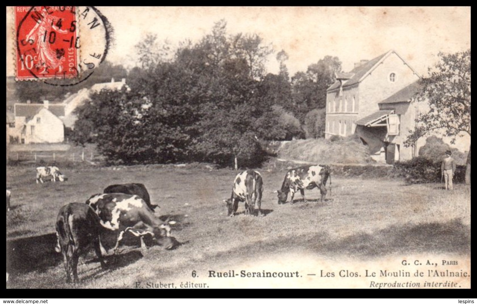 95 - Reuil SERAINCOURT -- Les Clos , Le Moulin De L'Aulnaie - Seraincourt