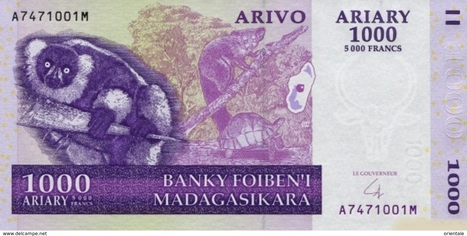 MADAGASCAR P. 89b 1000 A 2004 UNC - Madagaskar