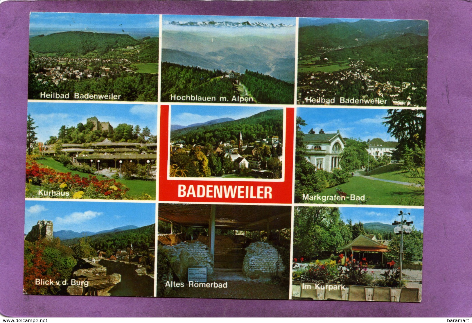 BADENWEILER Thermalkurort Multivues Heilbad Badenweiler Hochblauen M. Alpen Kurhaus Markgrafen-Bad Altes Römerbad - Badenweiler