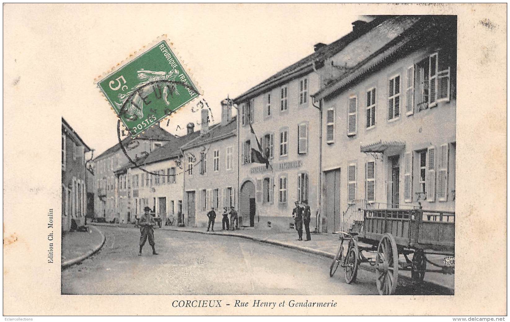 Corcieux      88      Rue Henry Et Gendarmerie      (voir Scan) - Corcieux