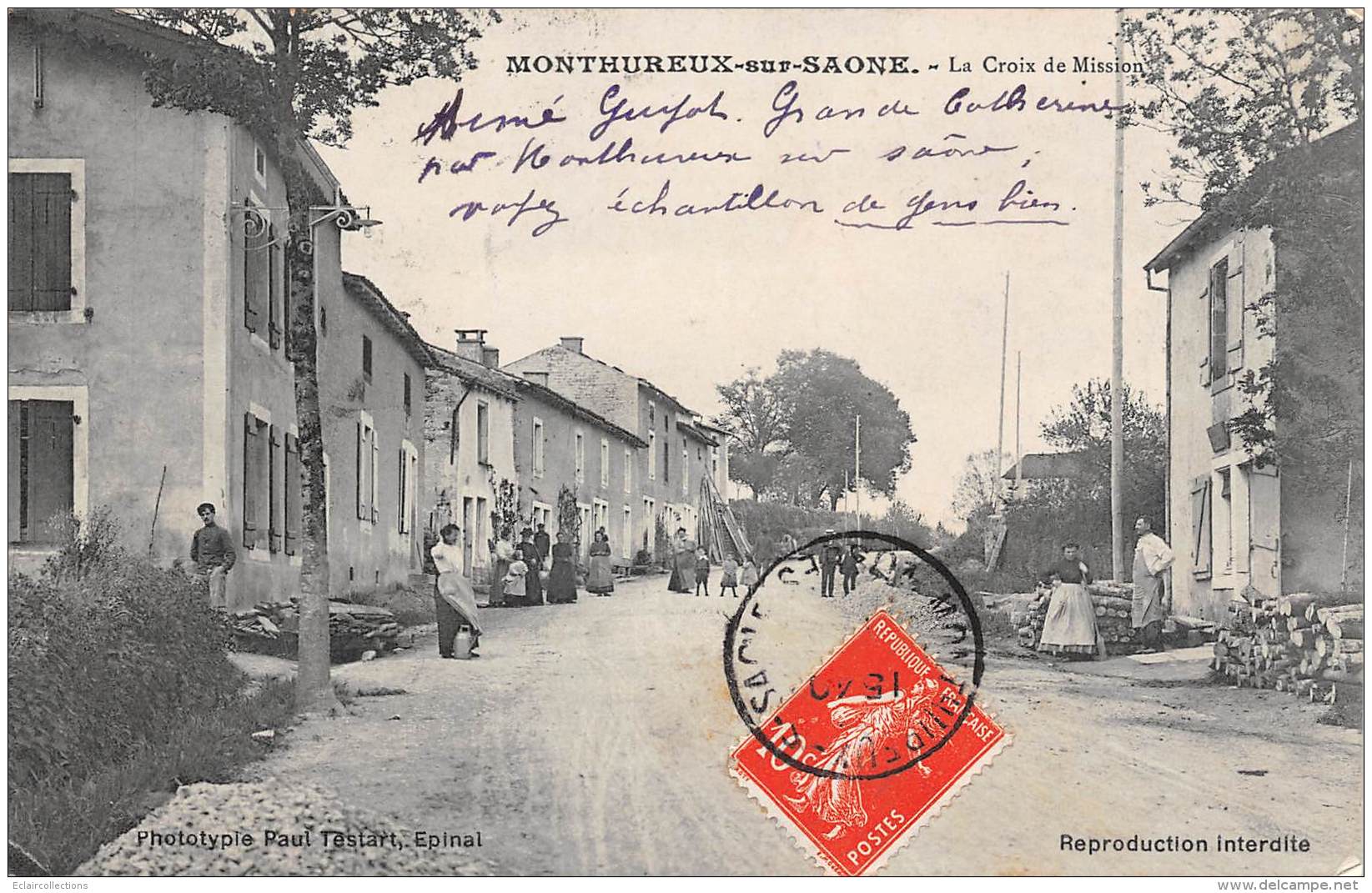 Monthureux Sur Saone      88     Rue  Et Croix De Mission       (voir Scan) - Monthureux Sur Saone