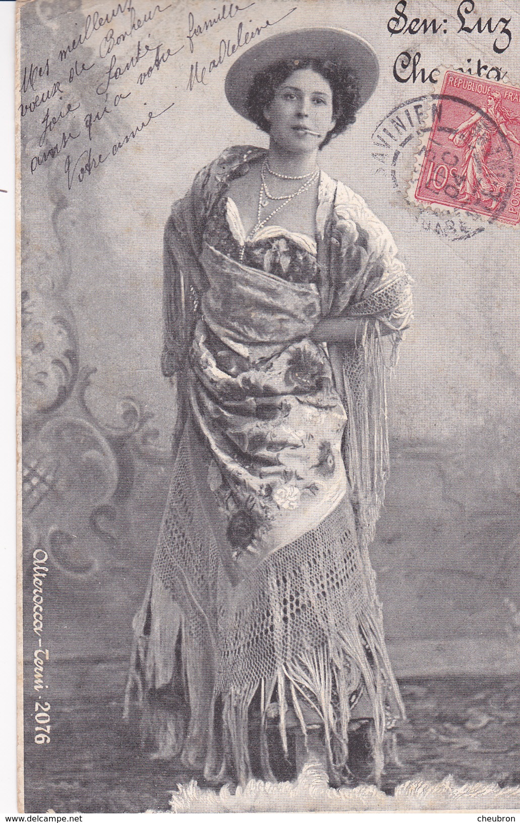 ARTISTE DE THÉÂTRE. CPA. " SEN LUZ CHAVITA " .. ANNÉE 1904 - Entertainers