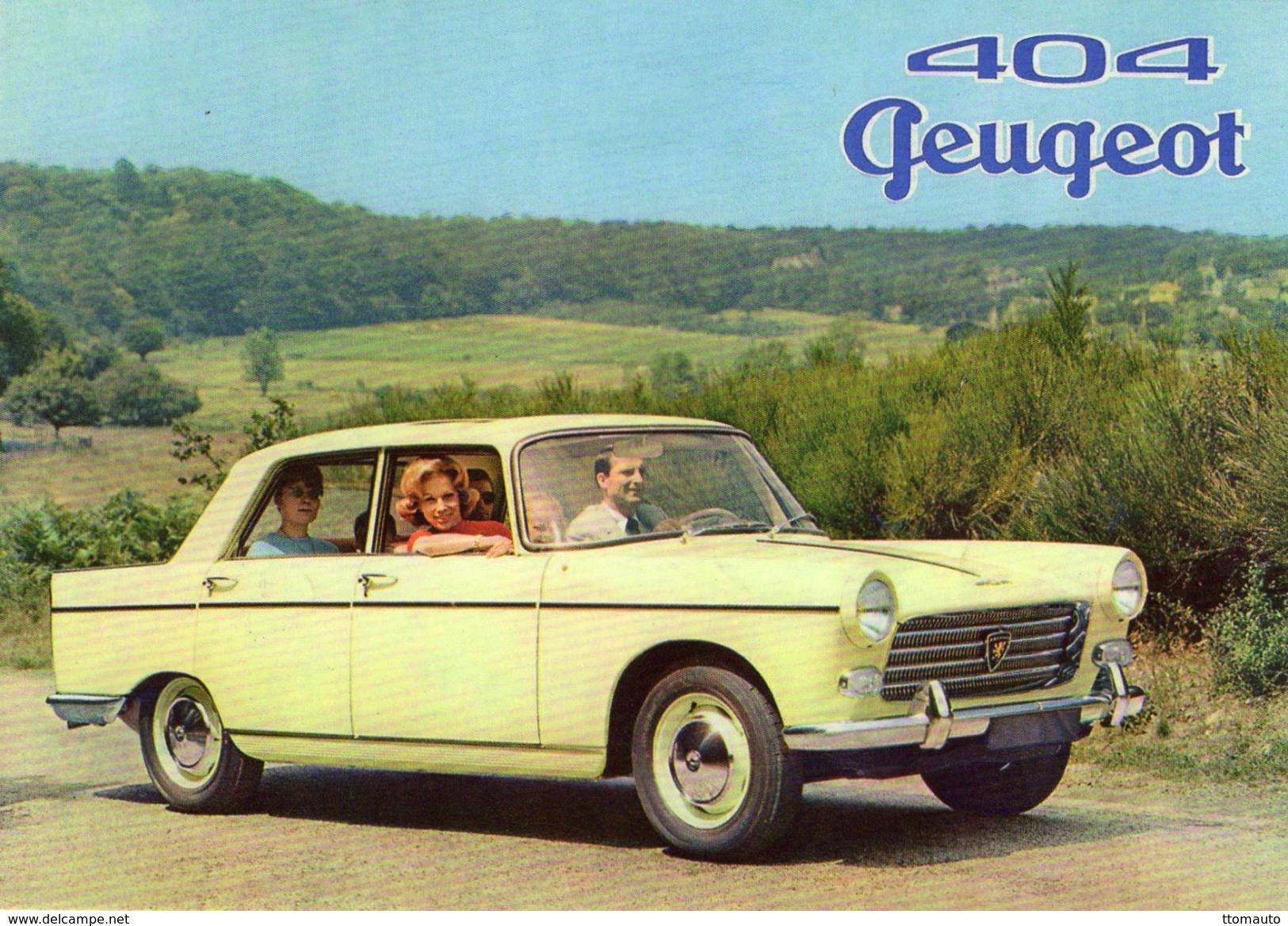 Peugeot 404 Berline  -  1962  -  CPM - Voitures De Tourisme