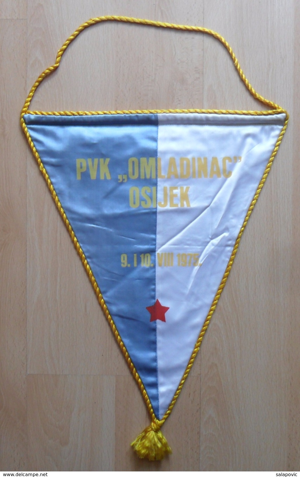PVK OMLADINAC OSIJEK Croatia  WATER POLO CLUB,  OLD PENNANT, SPORTS FLAG - Nuoto