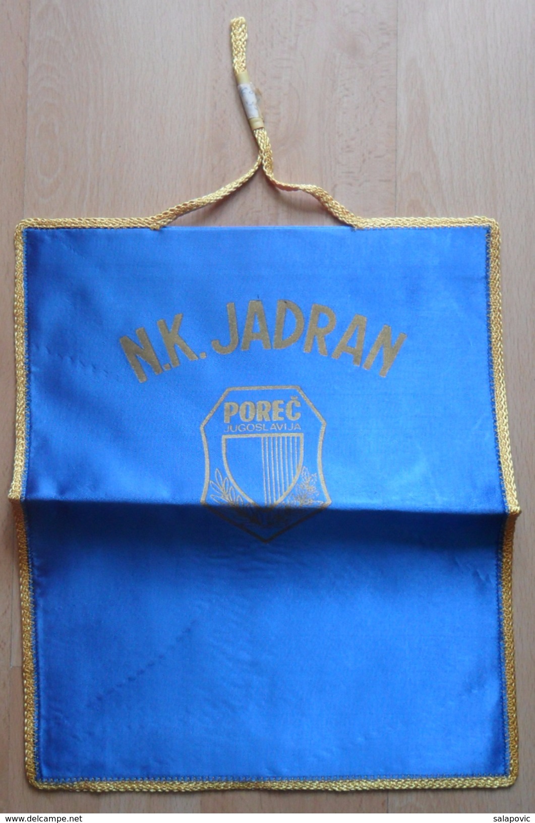 NK JADRAN, POREC, Croatia FOOTBALL CLUB, SOCCER / FUTBOL / CALCIO,  OLD PENNANT, SPORTS FLAG - Kleding, Souvenirs & Andere