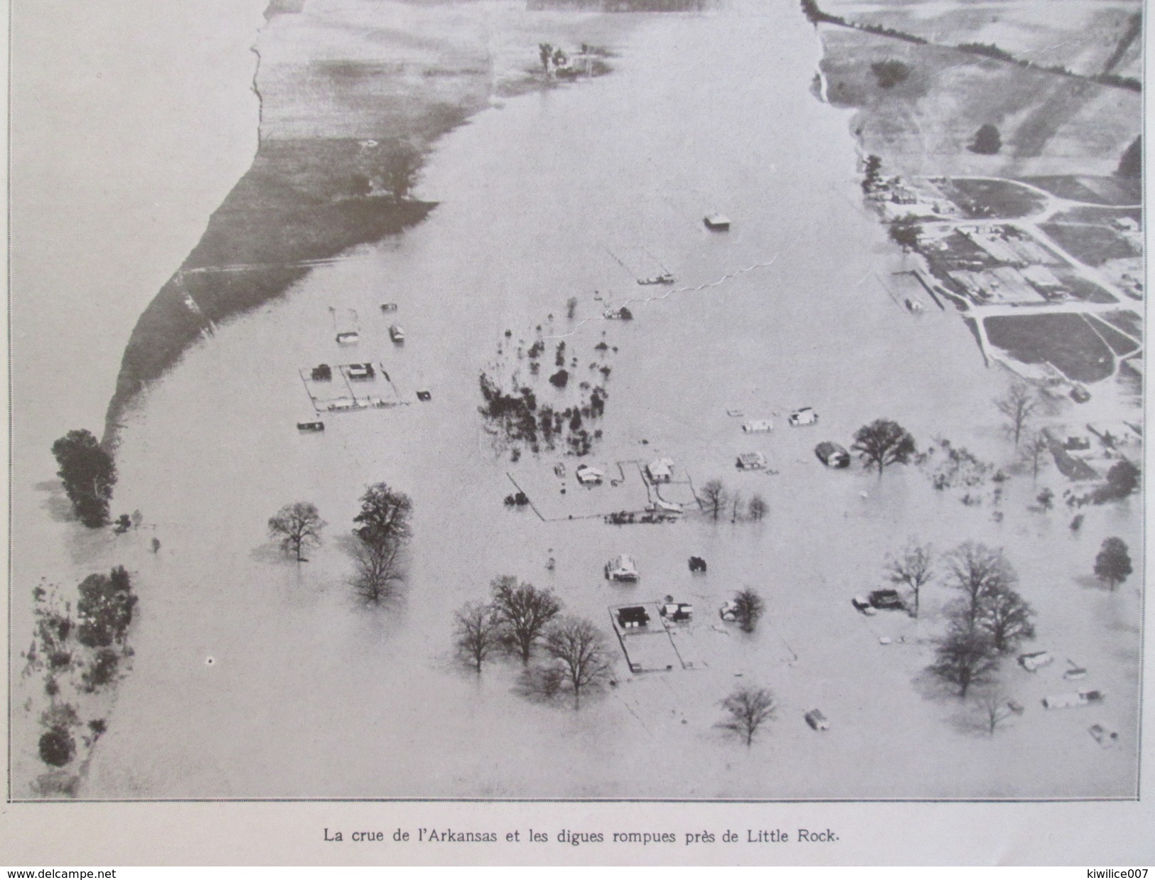 1927  Rupture De La Digue De  PODAS Mississipi  LITTLE ROCK  Yazoo GALE  ILLINOIS    CRUE ARKANSAS - Non Classés